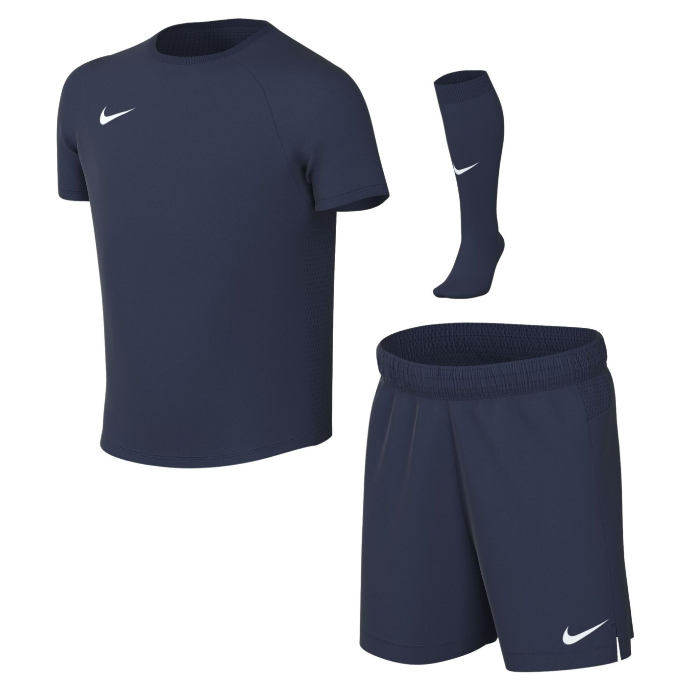 Kit Nike Dri-FIT Park VIII pour enfant bleu foncé blanc