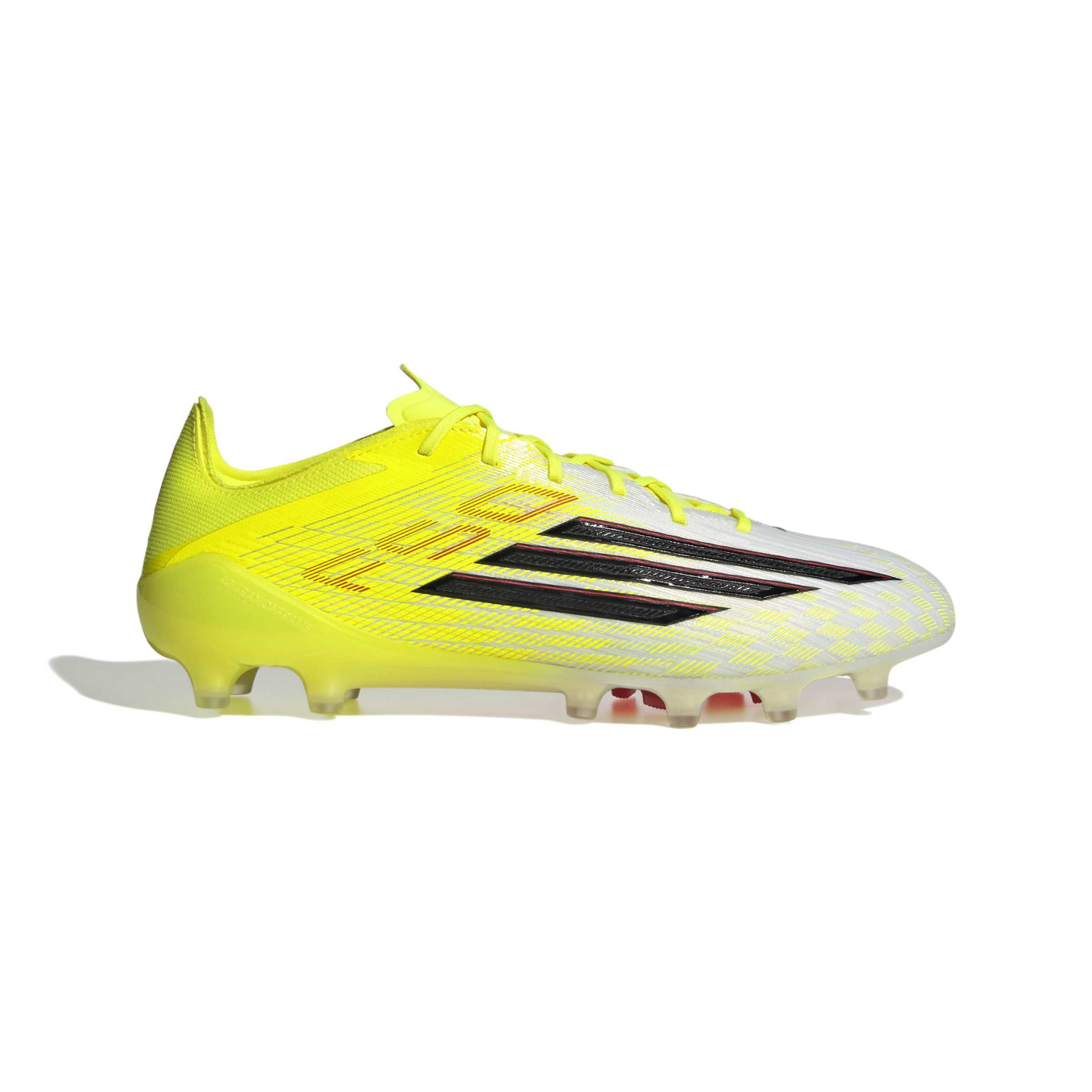adidas F50 Elite Gazon Artificiel Chaussures de Foot (AG) Néon Jaune Noir Rouge