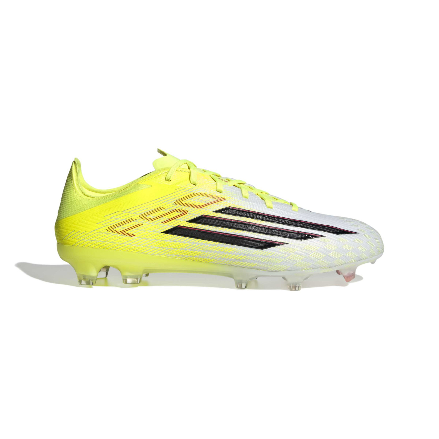 adidas F50 Pro Gras Voetbalschoenen (FG) Neongeel Zwart Rood