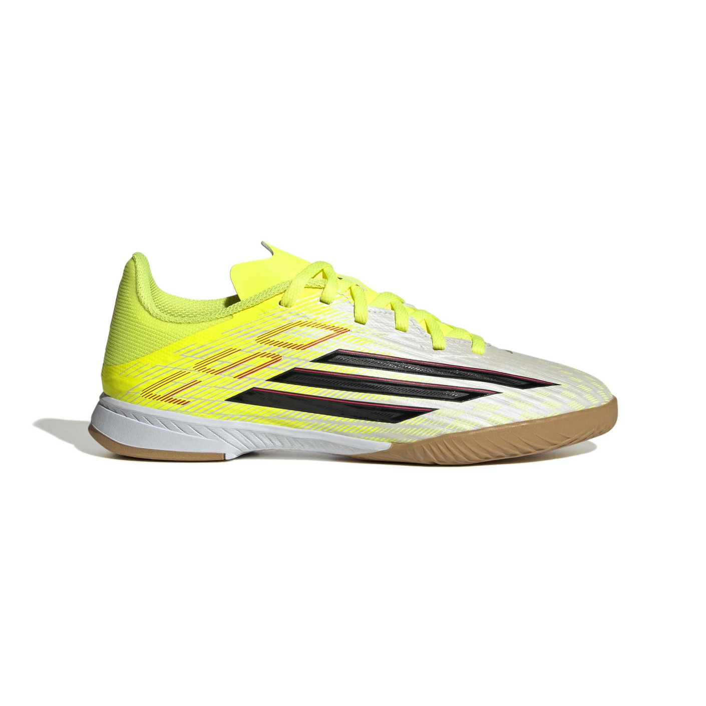 adidas F50 League Chaussures de Foot en Salle (IN) Enfants Néon Jaune Noir Rouge