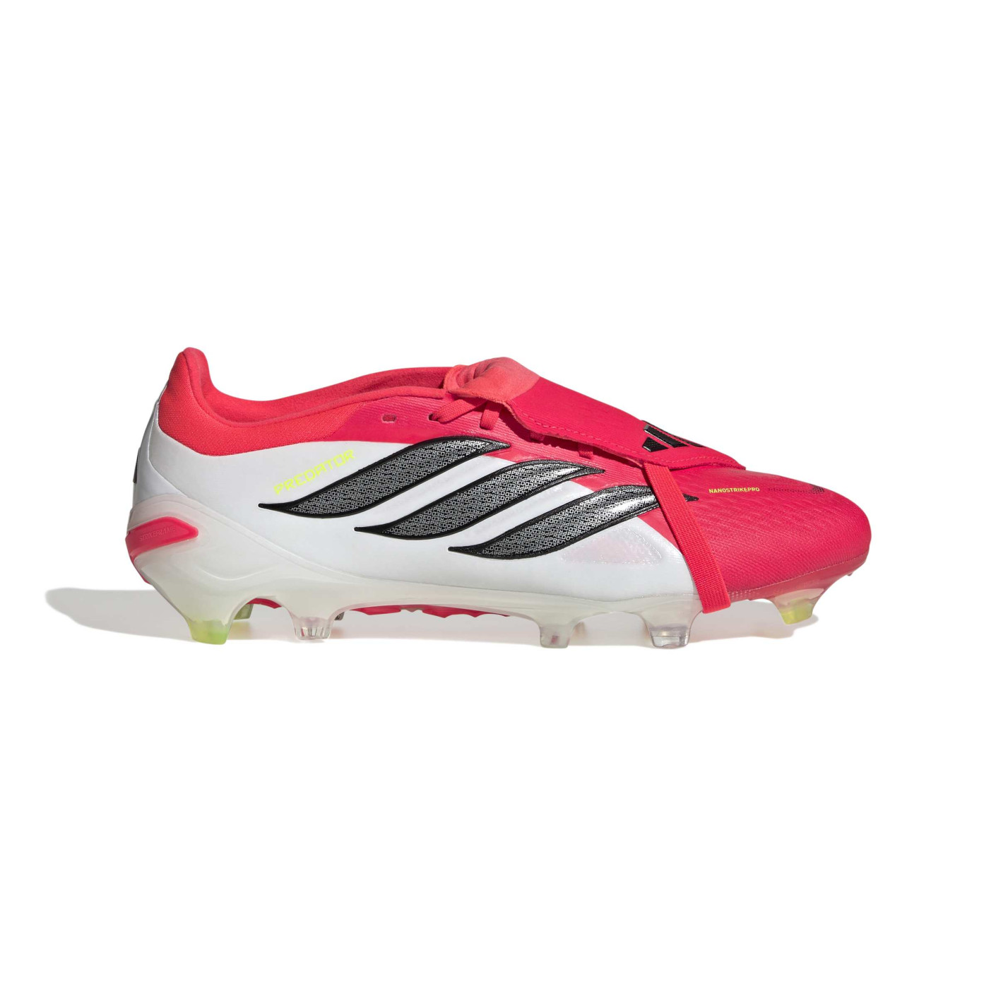 adidas Predator Pro FT Gazon Naturel Chaussures de Foot (FG) Rouge Blanc Noir