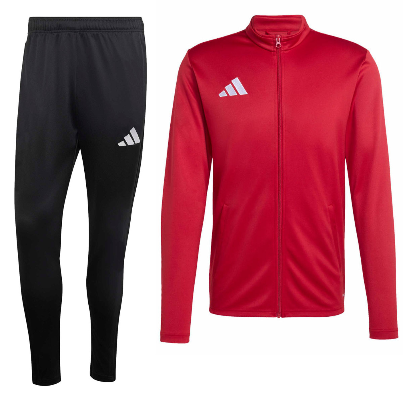 Survêtement zippé adidas Entrada 26 rouge et noir