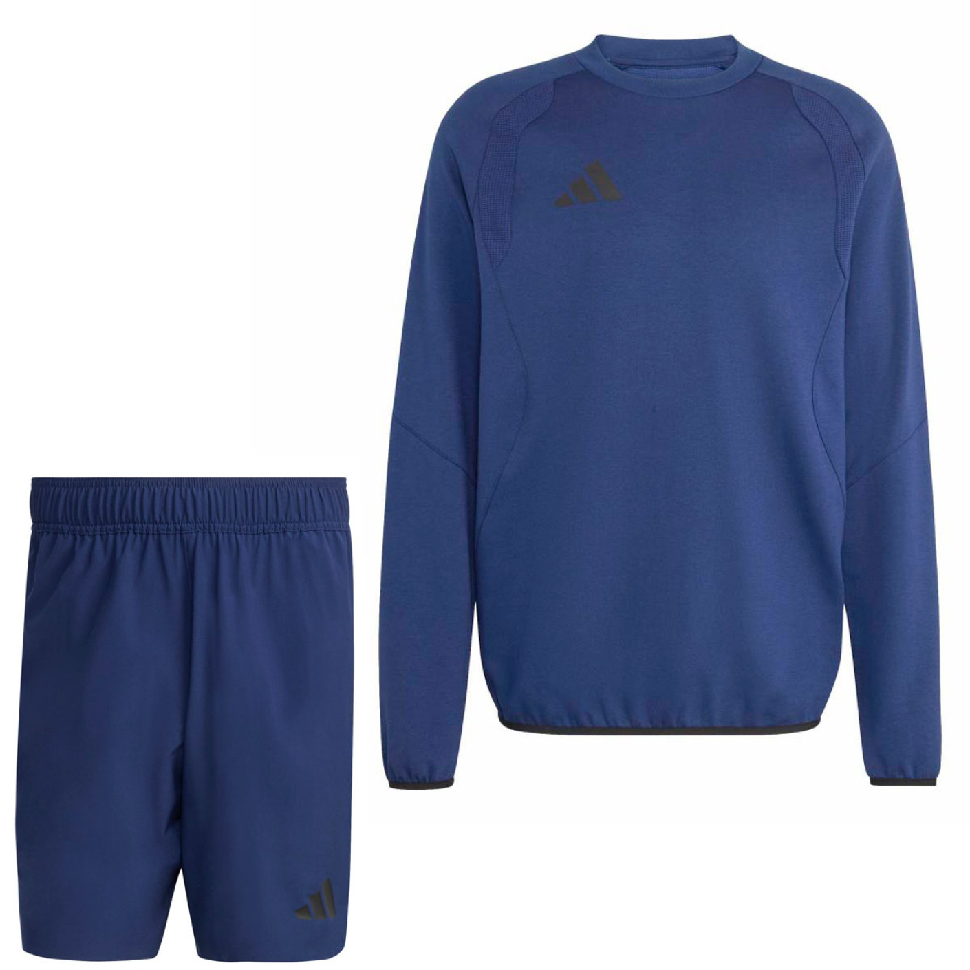 Short de jogging adidas Tiro Travel, bleu foncé et noir