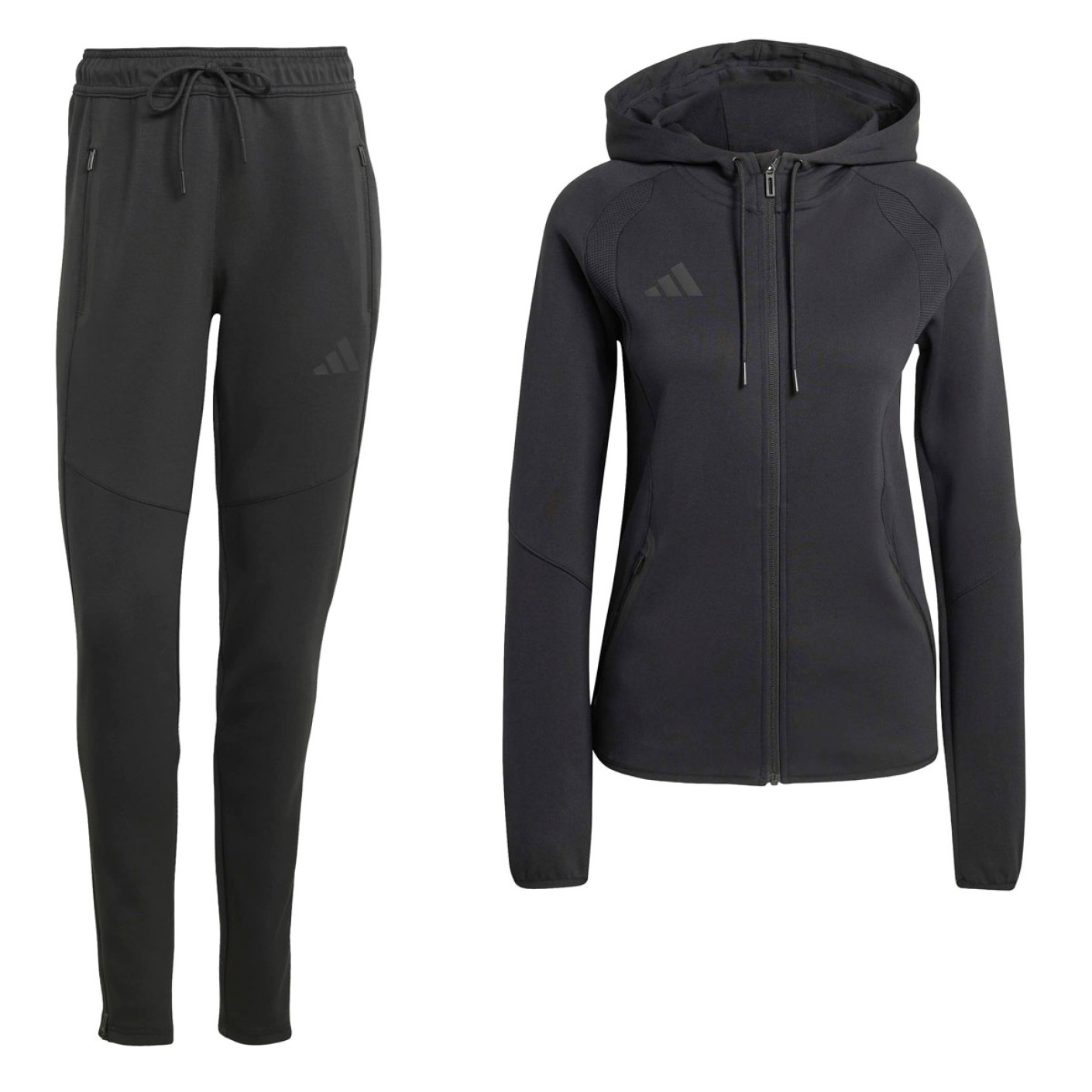 adidas Tiro Travel Joggingpak Full-Zip Dames Zwart