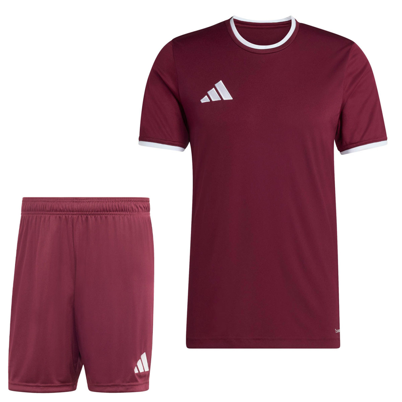 Kit de football adidas Entrada 26 rouge foncé blanc