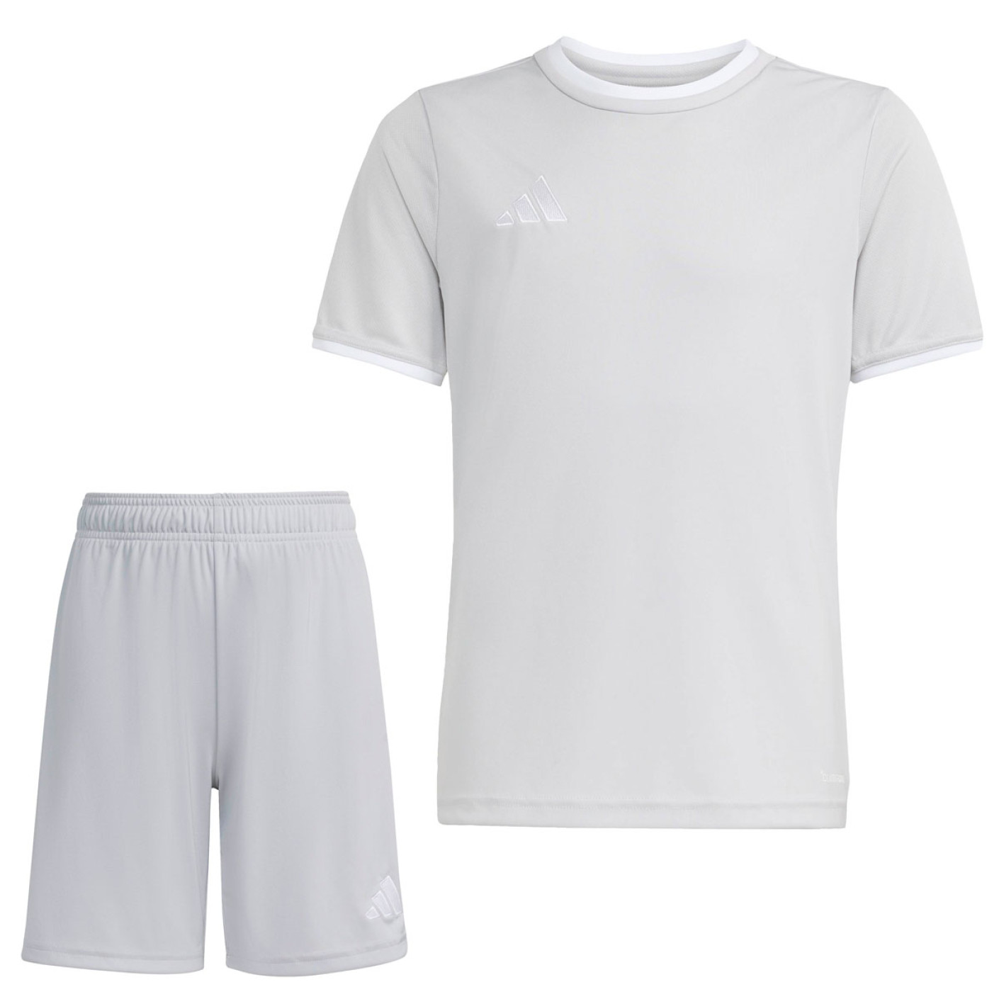Kit de football adidas Entrada 26 pour Enfants, gris et blanc