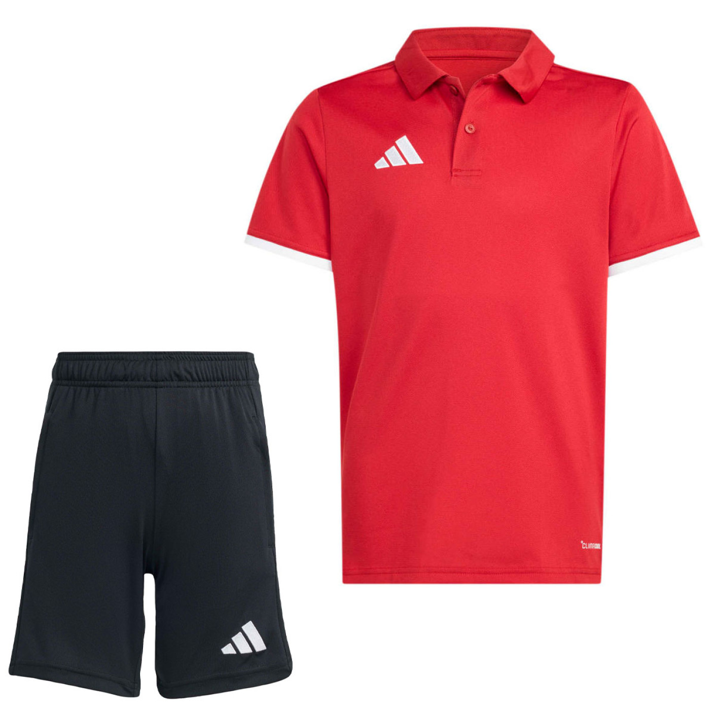 adidas Entrada 26 Polo Trainingsset Kids Rood Wit