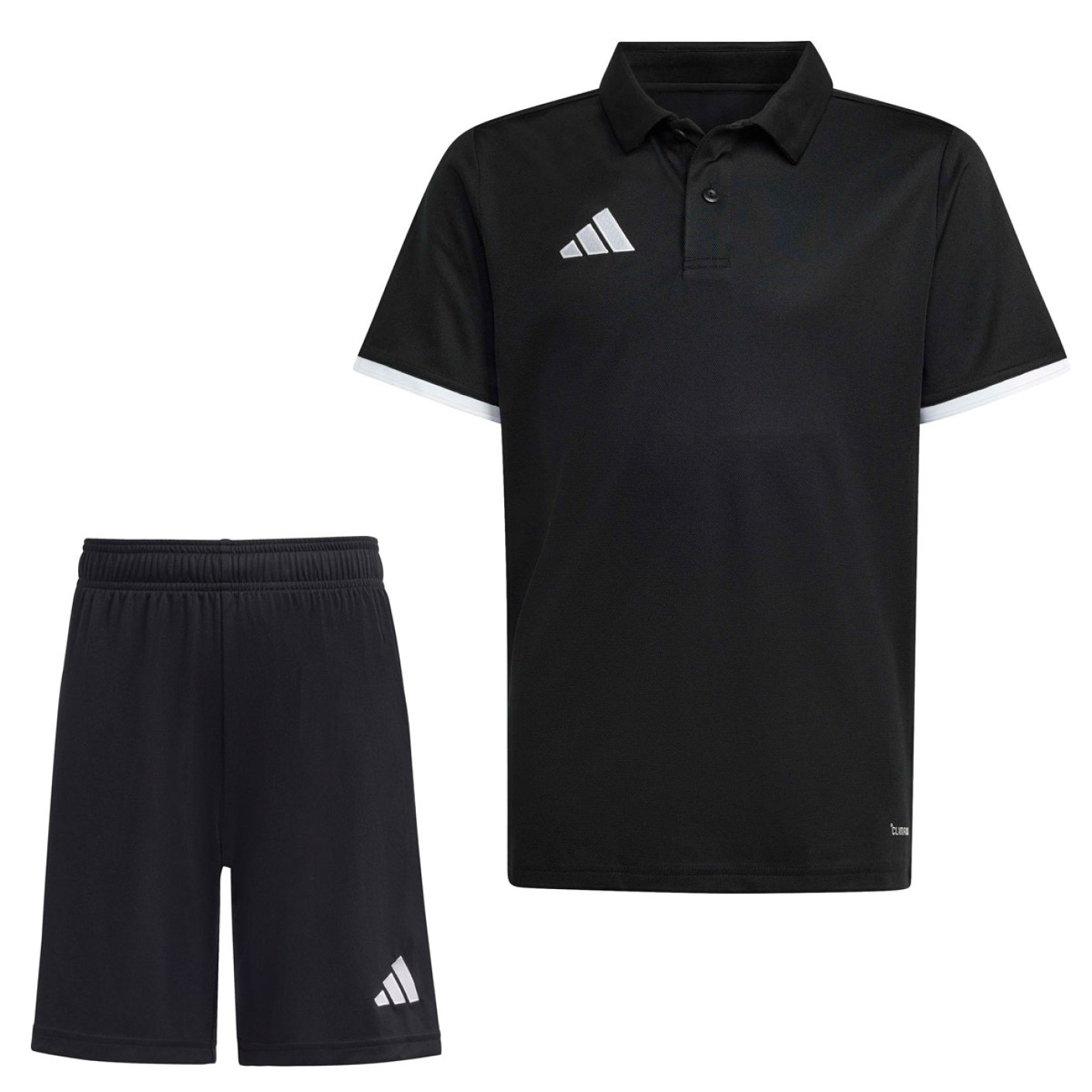 Ensemble d'entraînement adidas Entrada 26 Polo pour Enfants, noir et blanc