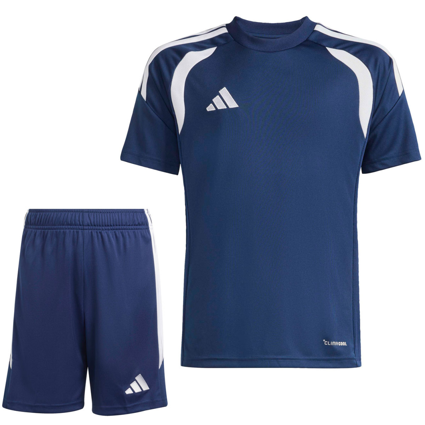 Kit de football adidas Tiro 26 League pour Enfants, bleu foncé et blanc