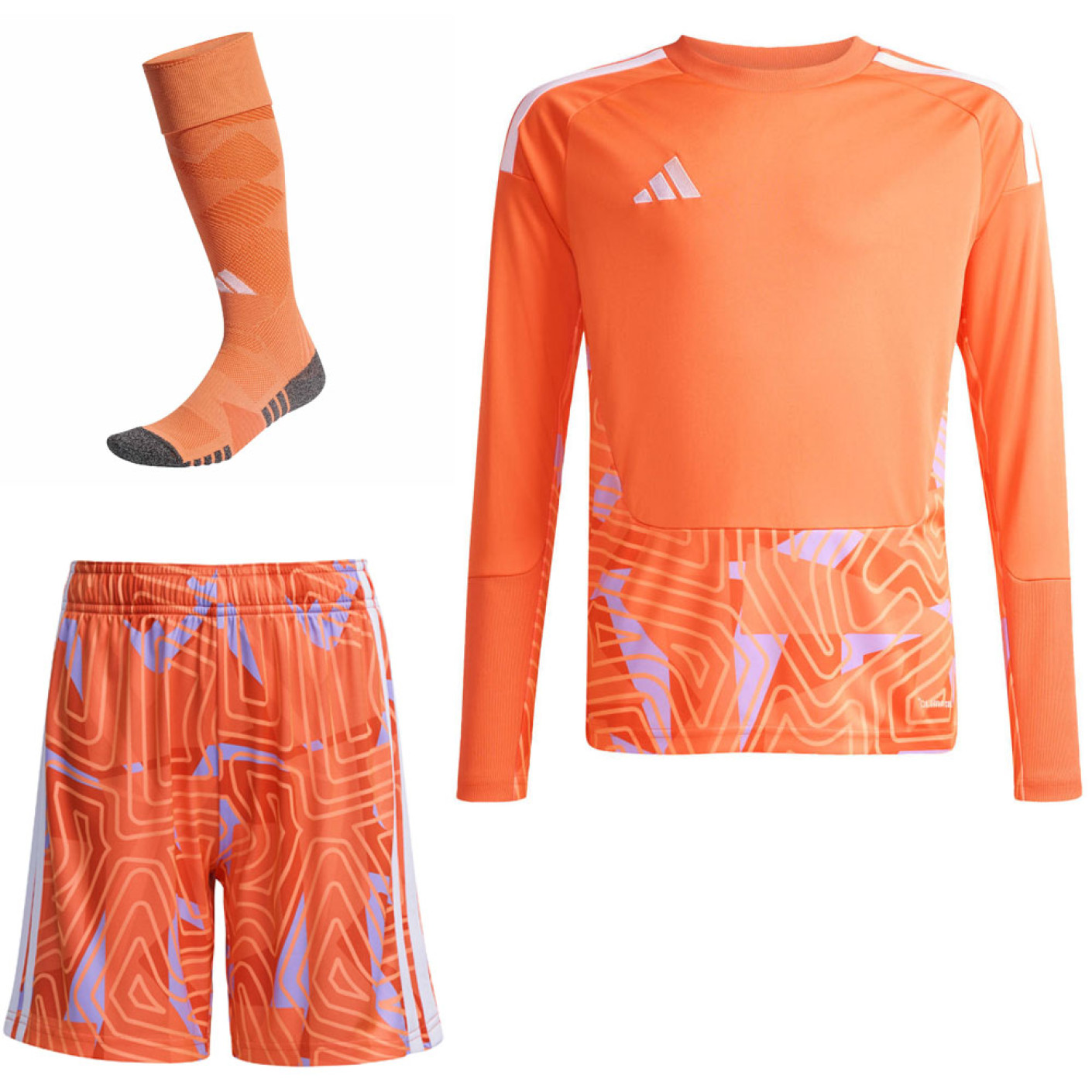Kit de gardien de but à manches longues adidas Tiro 26 Competition pour enfants, orange
