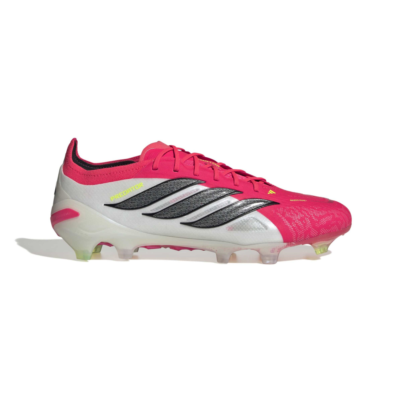 adidas Predator Elite Gazon Naturel Chaussures de Foot (FG) Rouge Blanc Noir