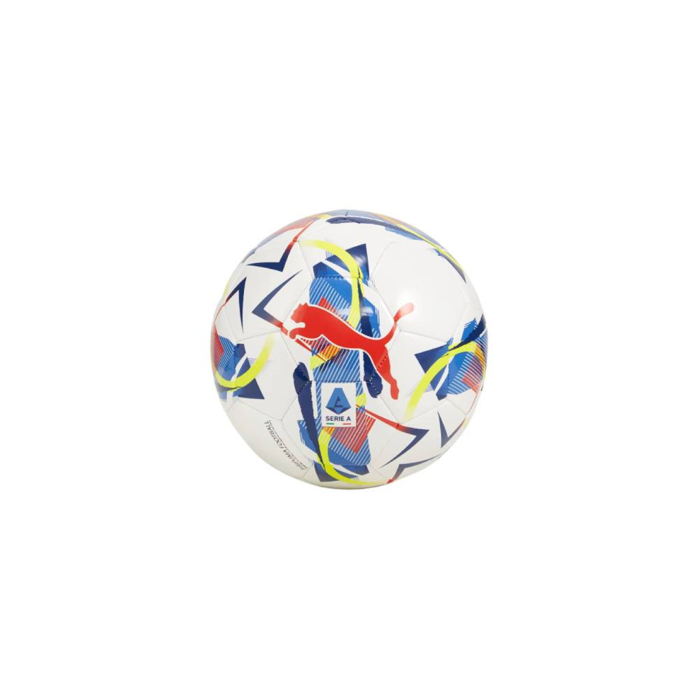 Mini ballon de football PUMA Orbita Serie A MS taille 1 blanc bleu jaune