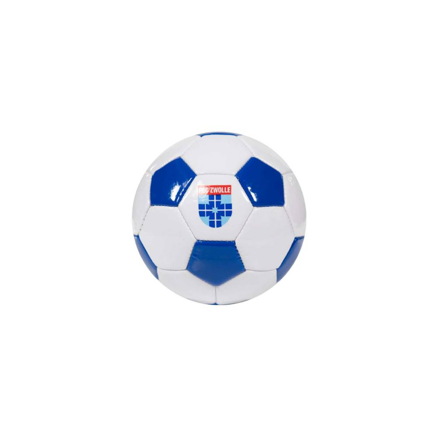 PEC Zwolle Mini Voetbal Maat 1 Wit Blauw
