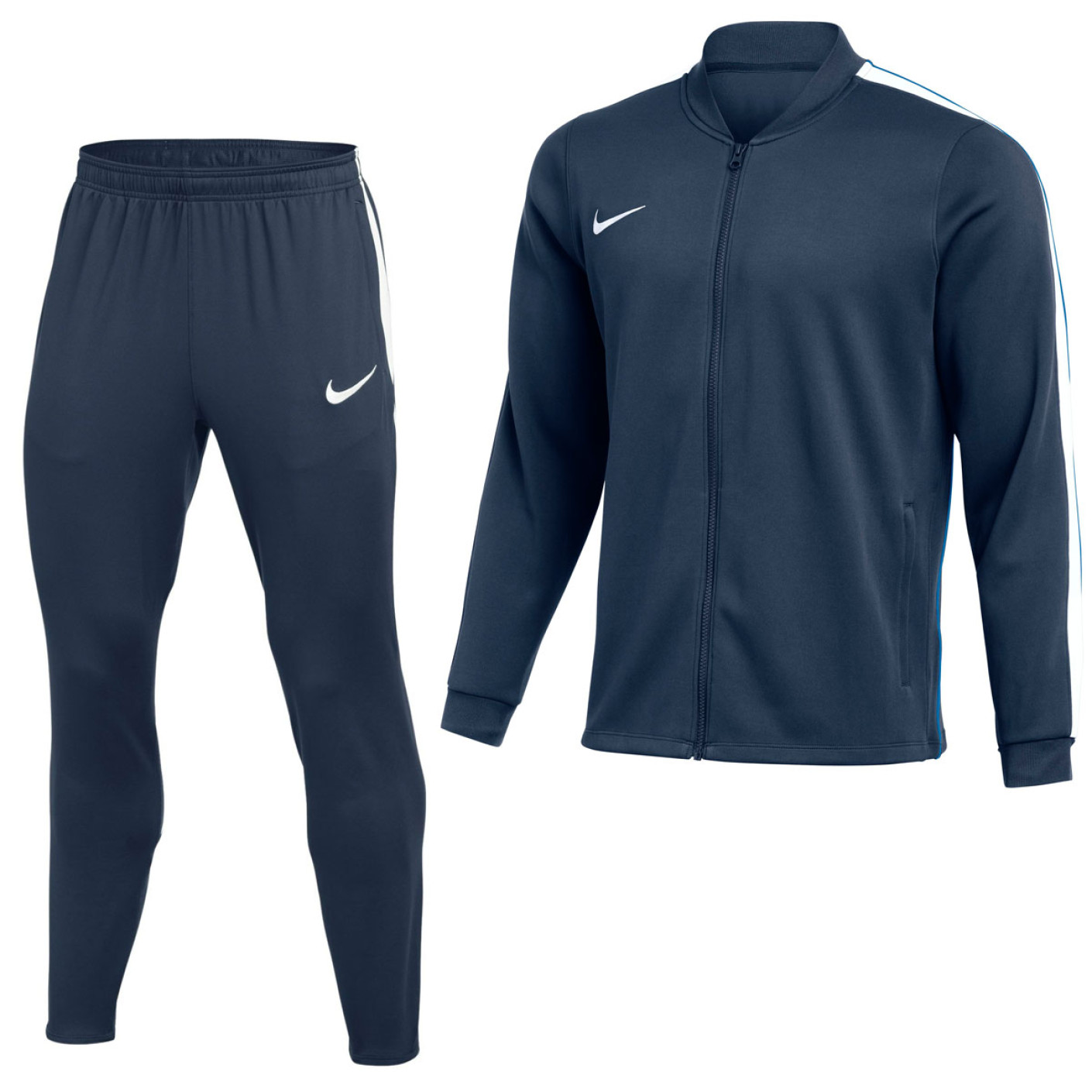 Survêtement zippé Nike Dri-FIT Strike 26, bleu foncé, blanc