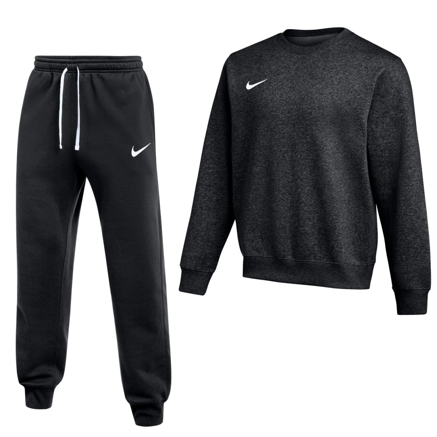 Nike Park 26 Fleece Crew Joggingpak Zwart Wit