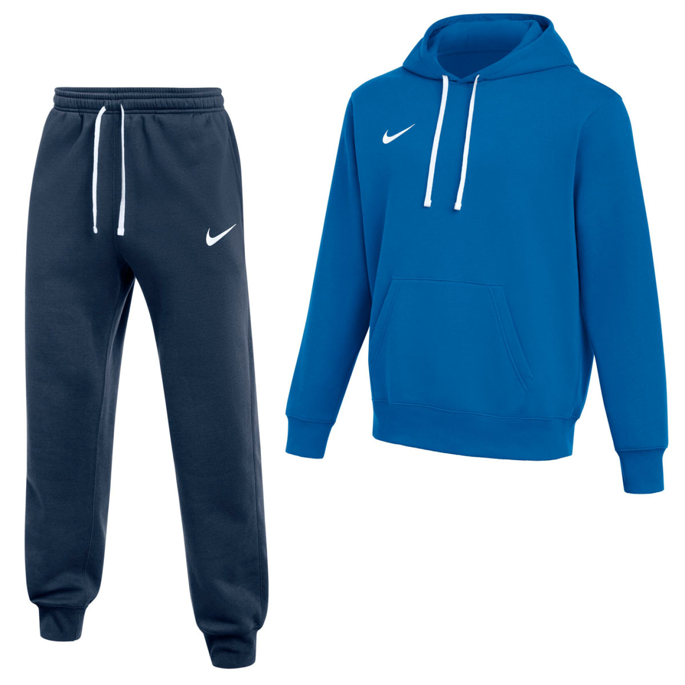 Nike Park 26 Fleece Pullover Hoodie Joggingpak Blauw Wit