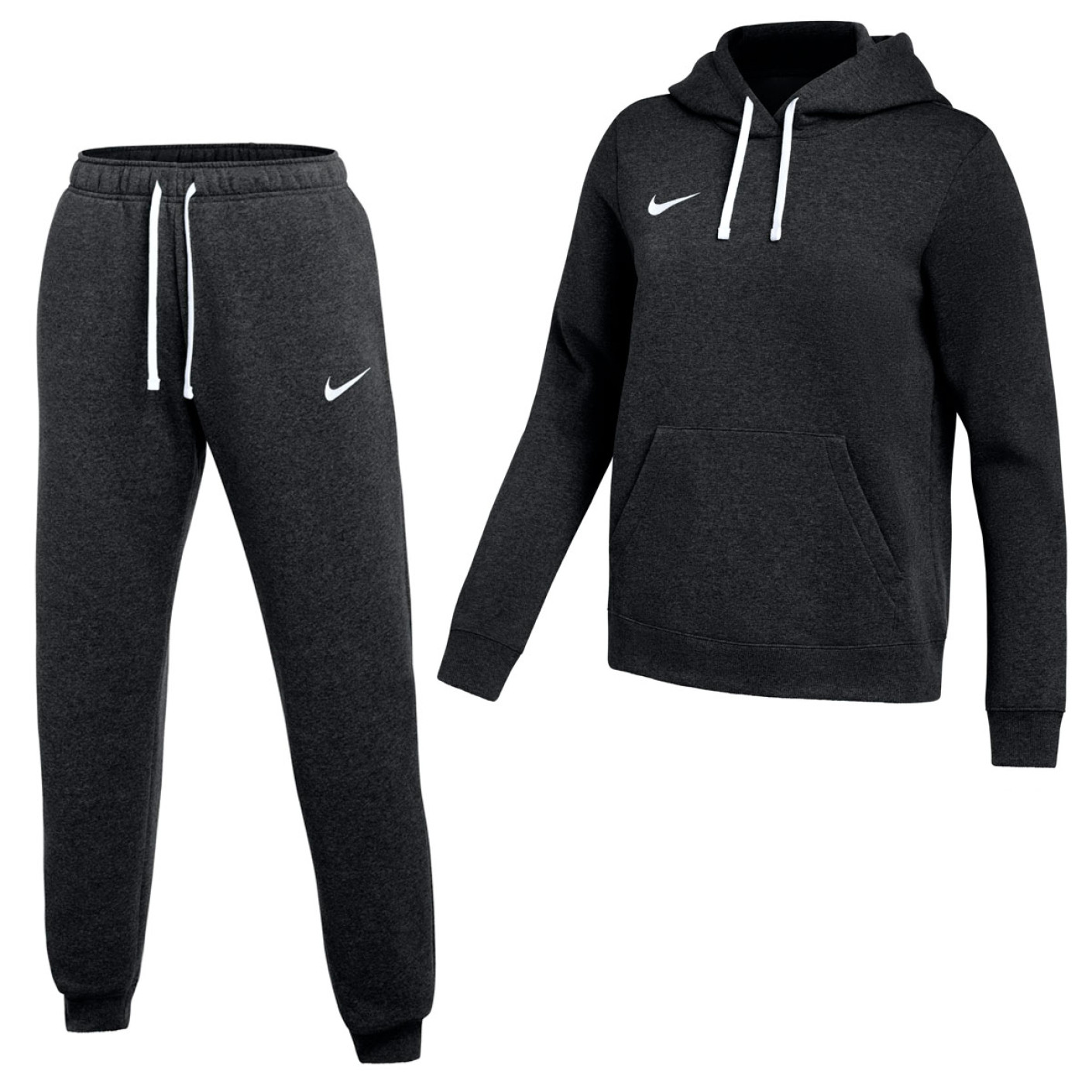 Nike Park 26 Fleece Pullover Hoodie Joggingpak Dames Zwart Wit