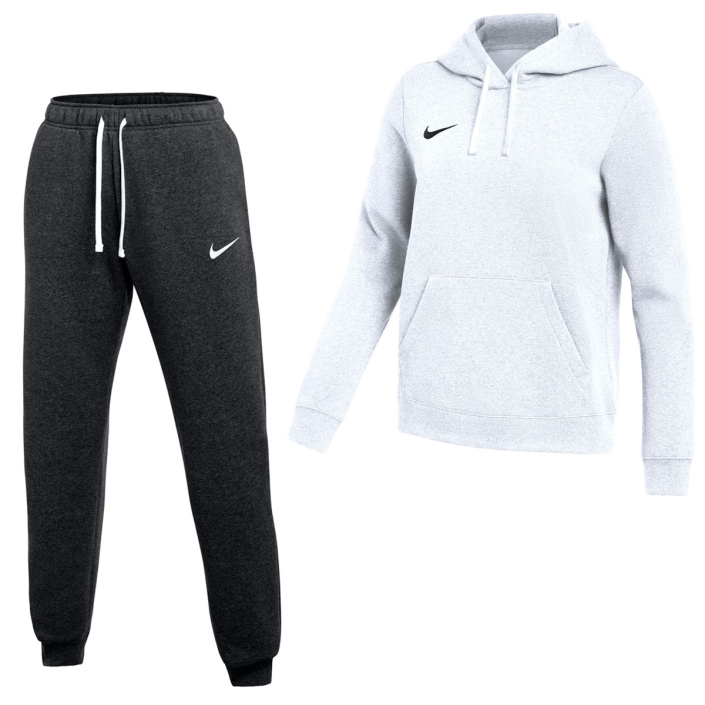 Nike Park 26 Fleece Pullover Hoodie Joggingpak Dames Wit Zwart