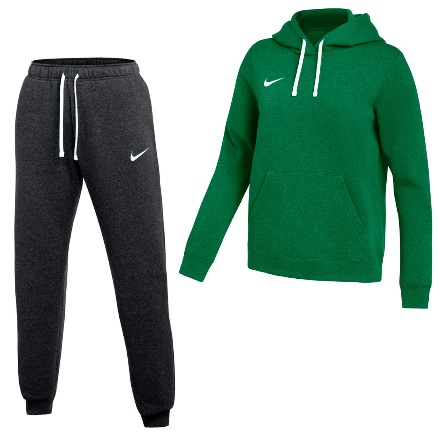 Pull à Capuche En Polaire Nike Park 26 Pour Femmes, Costume De Jogging, Vert Foncé, Noir