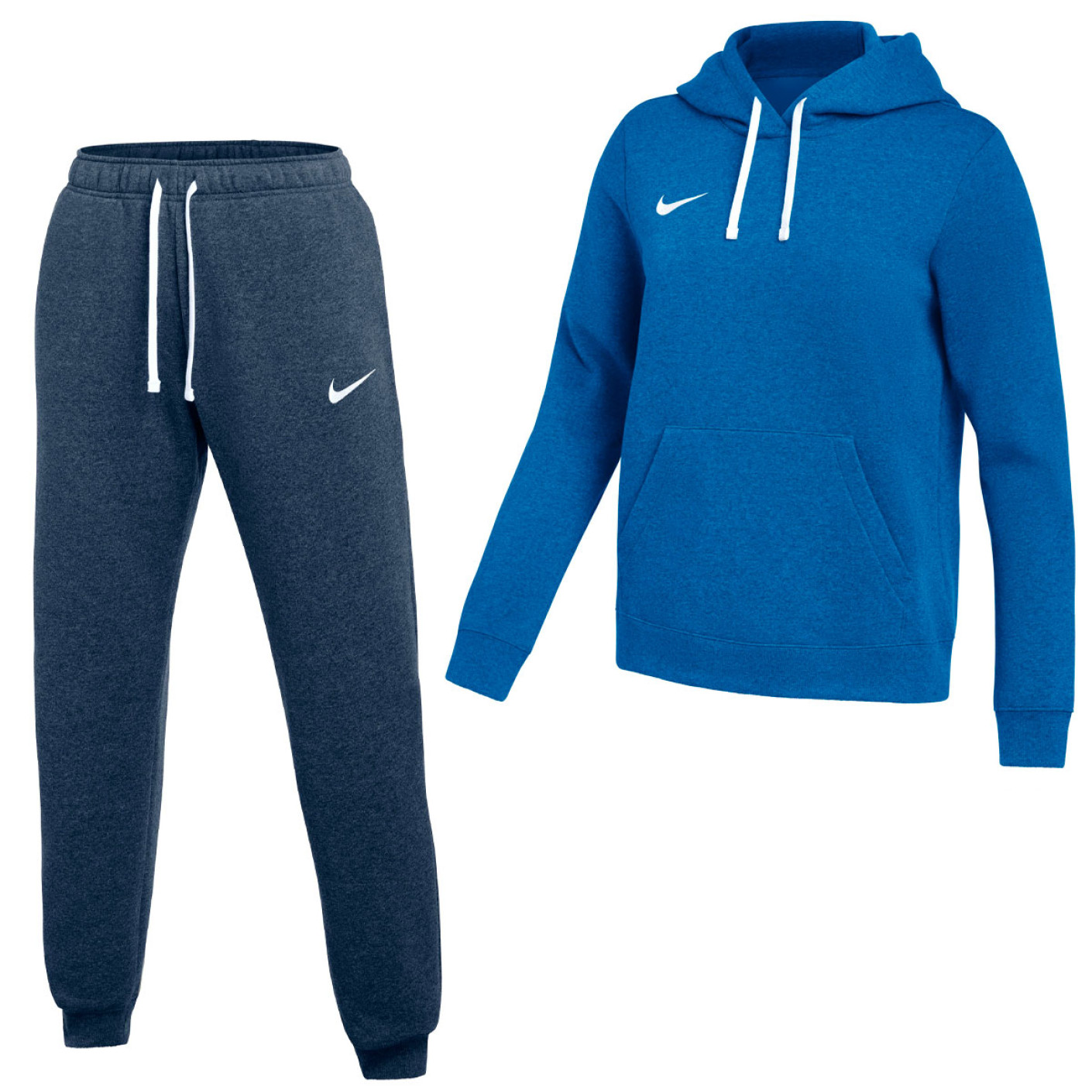 Nike Park 26 Fleece Pullover Hoodie Joggingpak Dames Blauw Wit