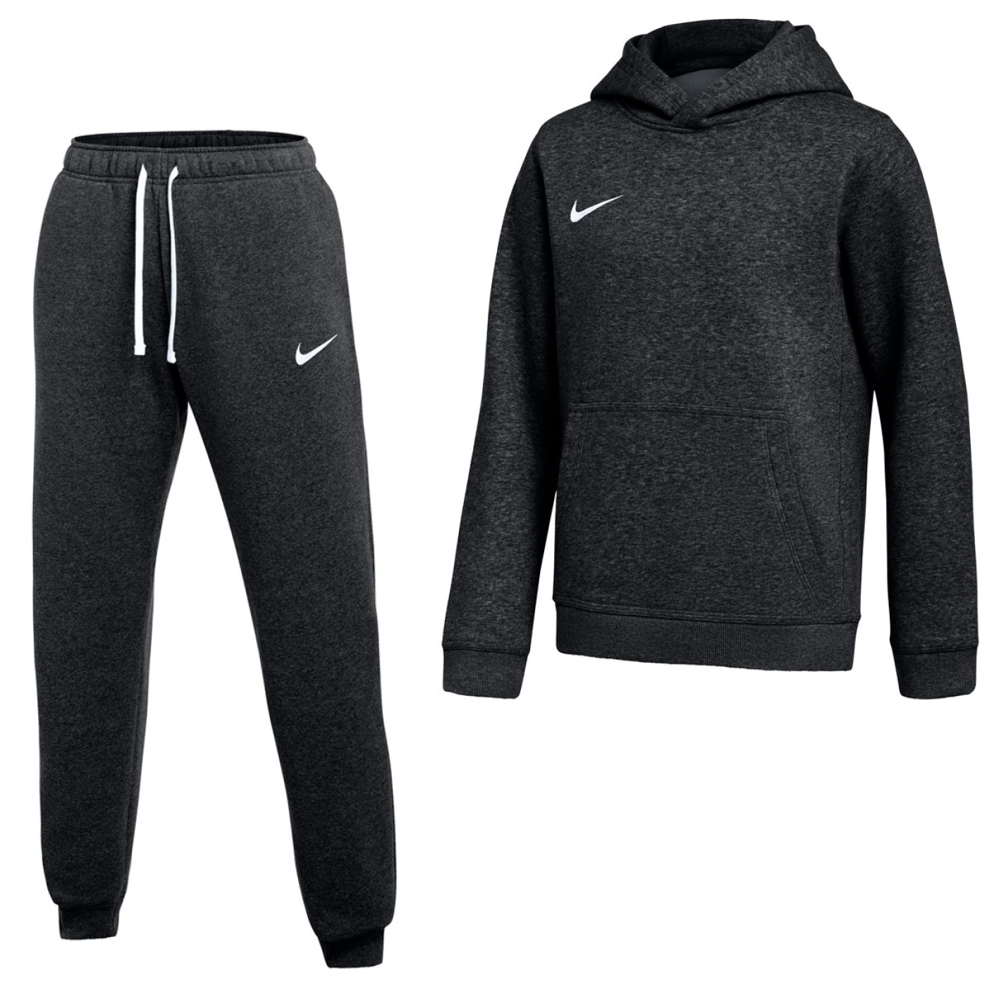 Nike Park 26 Fleece Pullover Hoodie Joggingpak Kids Zwart Wit