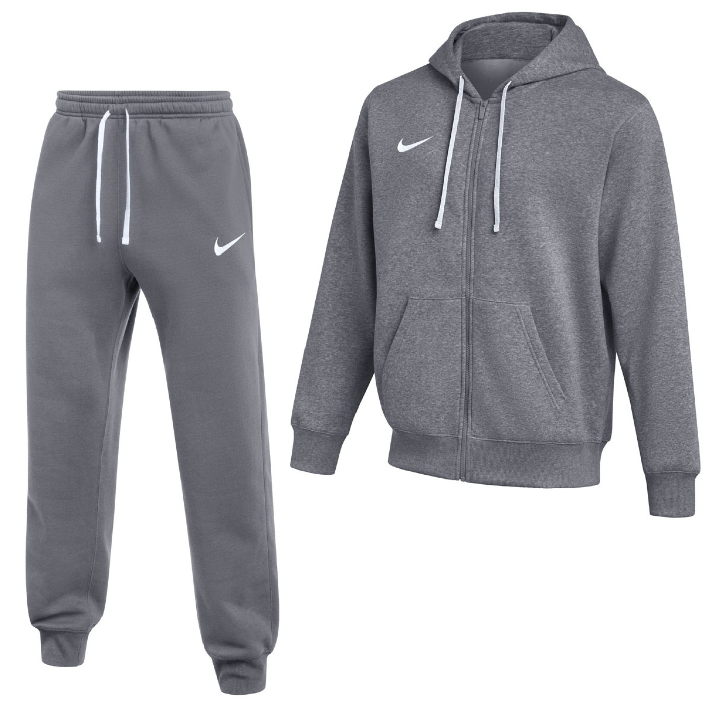 Combinaison de jogging Nike Park 26 en polaire gris foncé et blanc