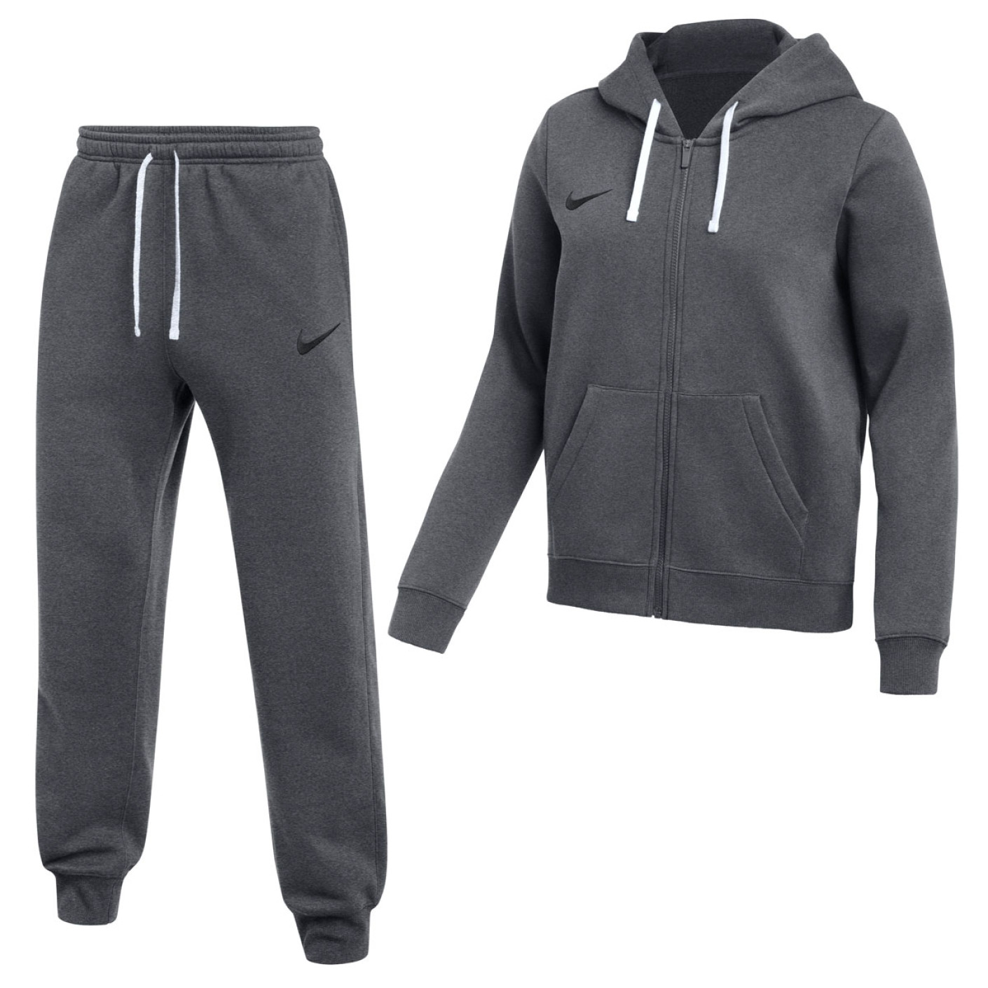 Nike Park 26 Fleece Vest Joggingpak Dames Donkergrijs Zwart