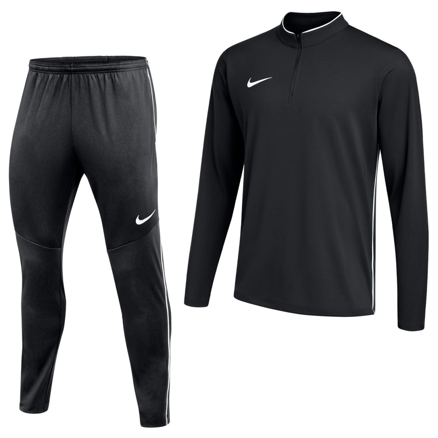 Survêtement Nike Dri-FIT Park 26 1/4 zippé noir et blanc