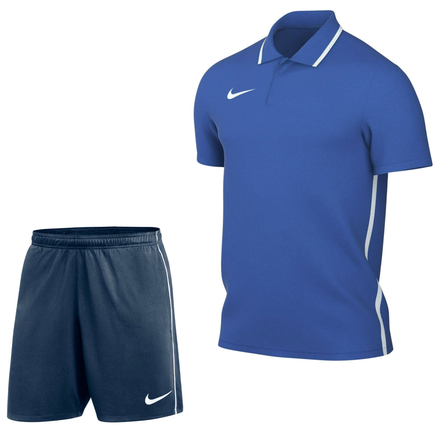 Nike Dri-FIT Park 26 Polo Trainingsset Blauw Donkerblauw