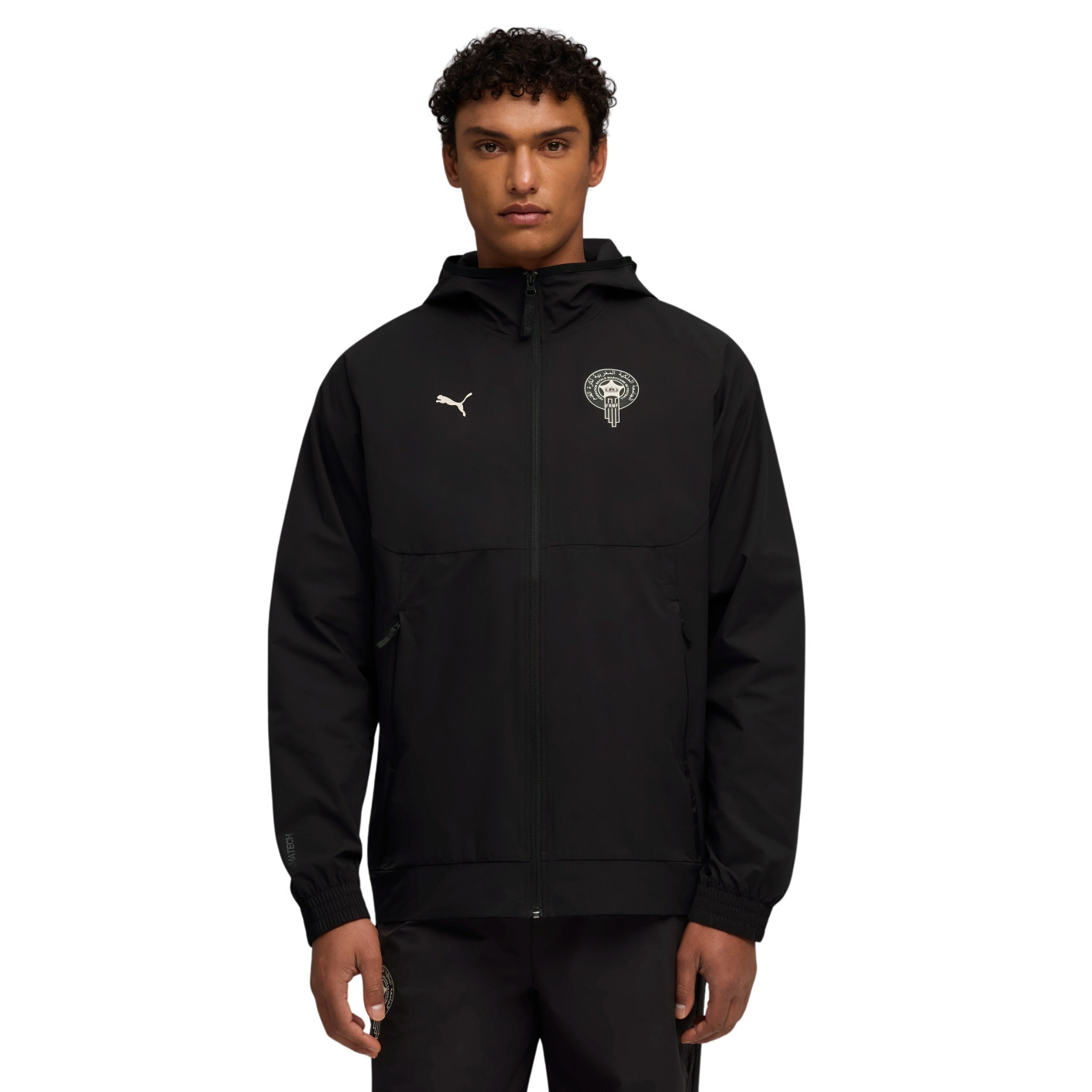PUMA Marokko Pumatech Trainingsjack Hooded 2026-2028 Zwart Wit
