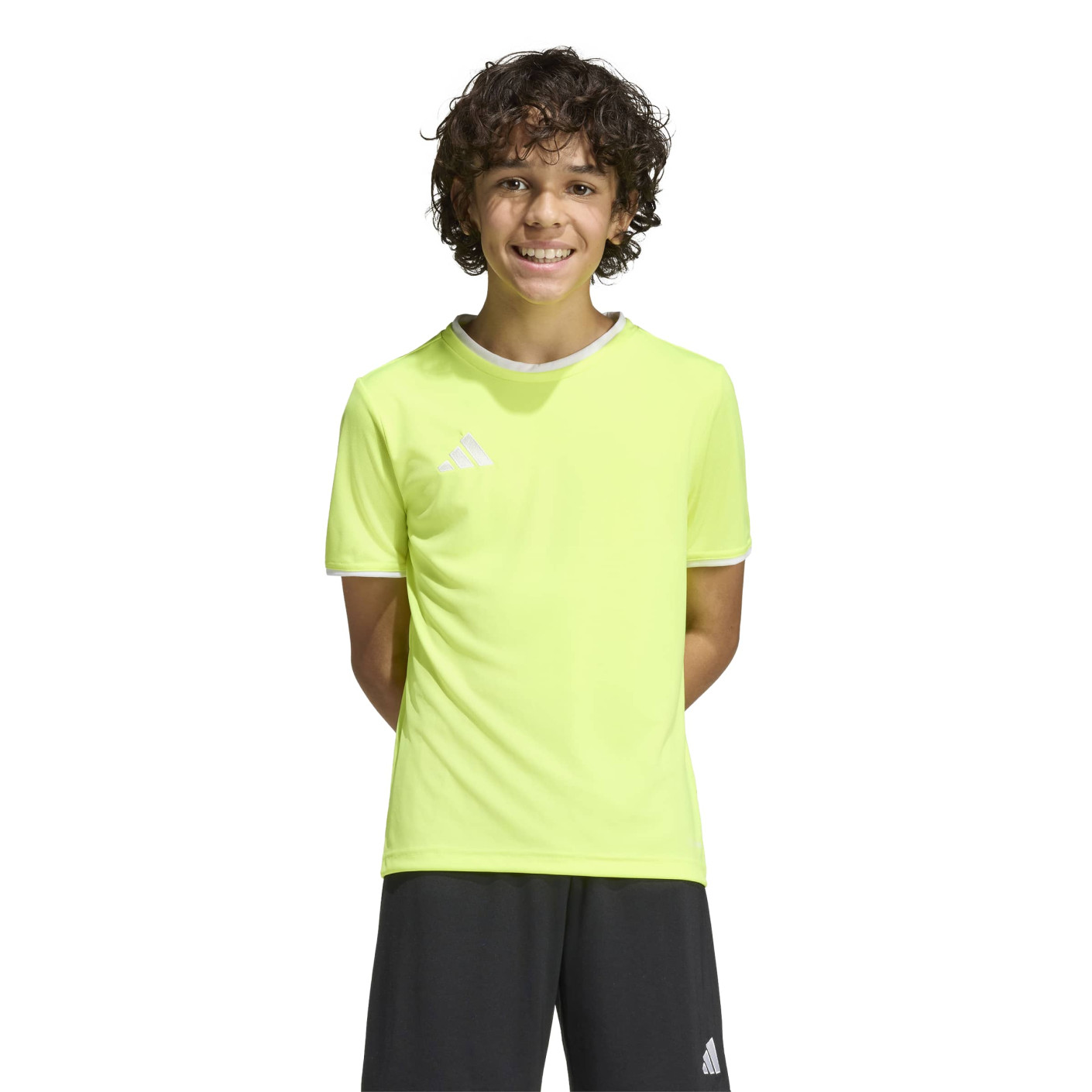 Maillot de football adidas Entrada 26 pour Enfants, jaune vif, blanc