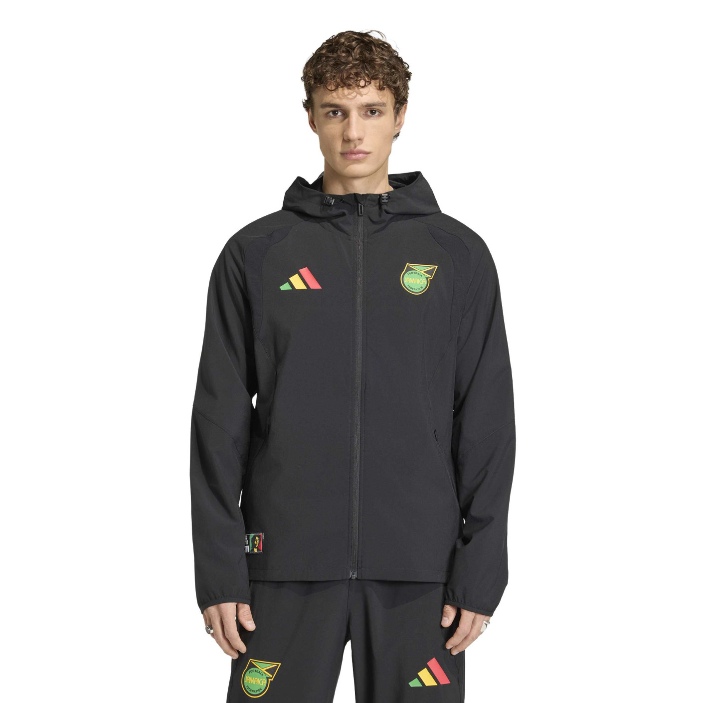 adidas Jamaïque x Bob Marley Tiro Travel Veste d'Entraînement 2026-2028 Noir Vert Jaune Rouge
