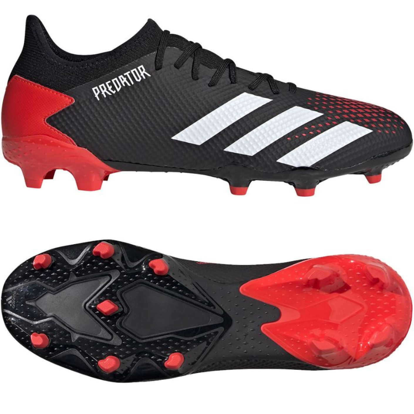 moersleutel cel Mitt adidas PREDATOR 20.3 L Gras Voetbalschoenen (FG) Zwart Wit Rood -  Voetbalshop.be