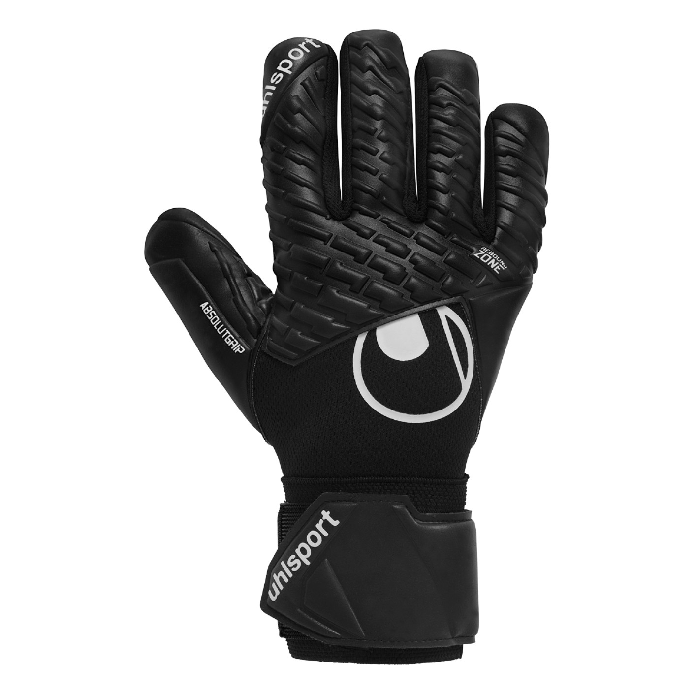 Uhlsport FM Comfort Absolutgrip HN Gants de Gardien de But Noir Noir Blanc