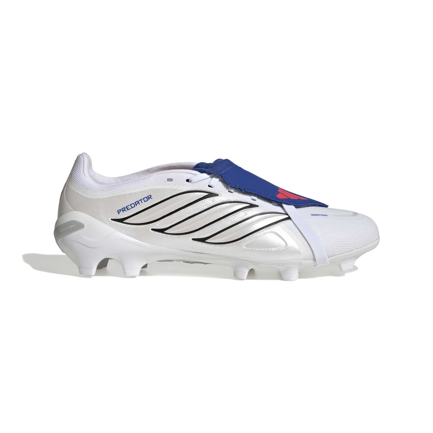 adidas Predator League FT Gazon Naturel Chaussures de Foot (FG) Blanc Argenté Bleu Rouge
