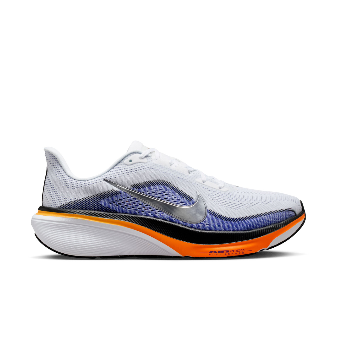 Nike Air Zoom Pegasus 42 Chaussures de Running Blanc Argenté Orange Mauve