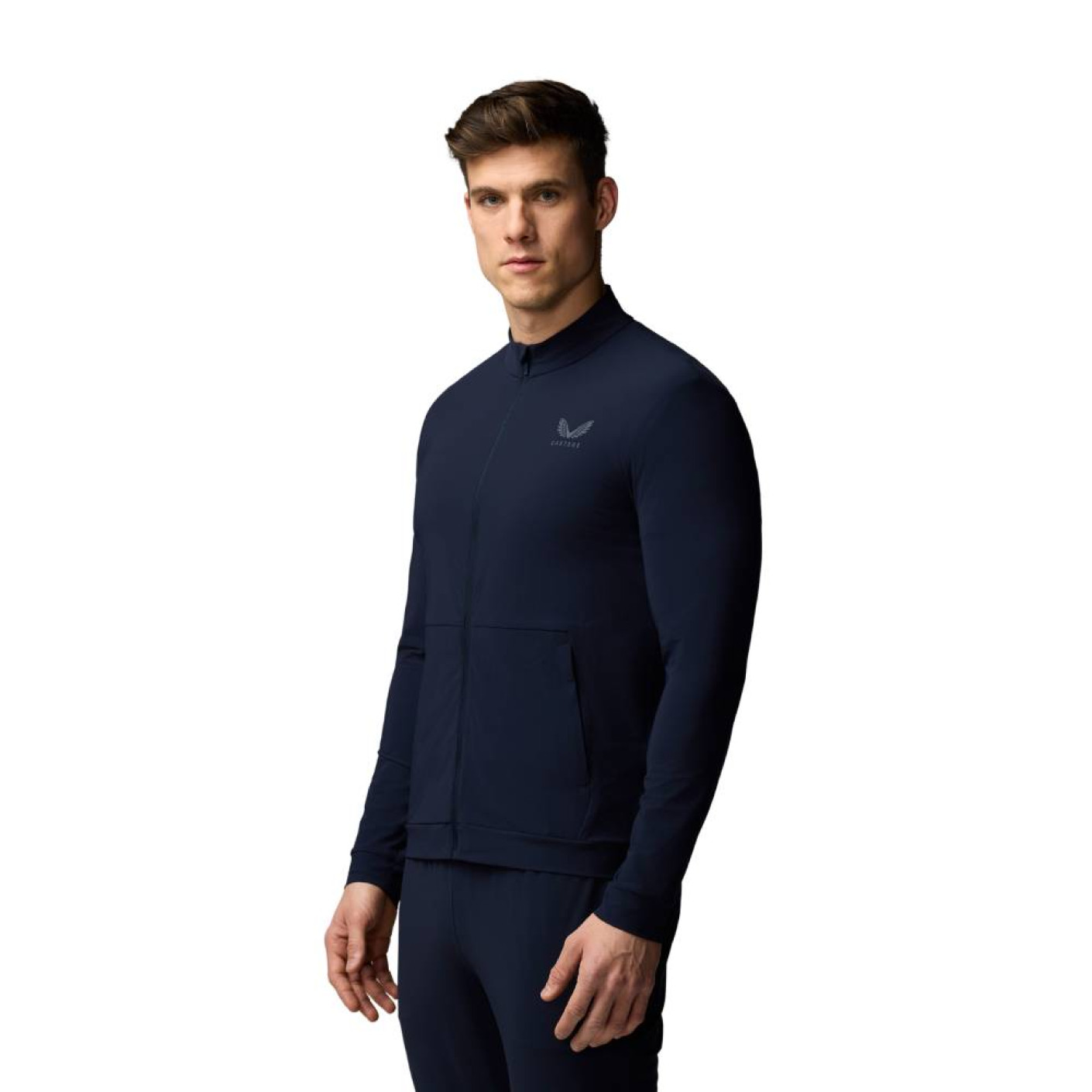 Castore Flex Lifestyle Trainingsjack Donkerblauw Grijs