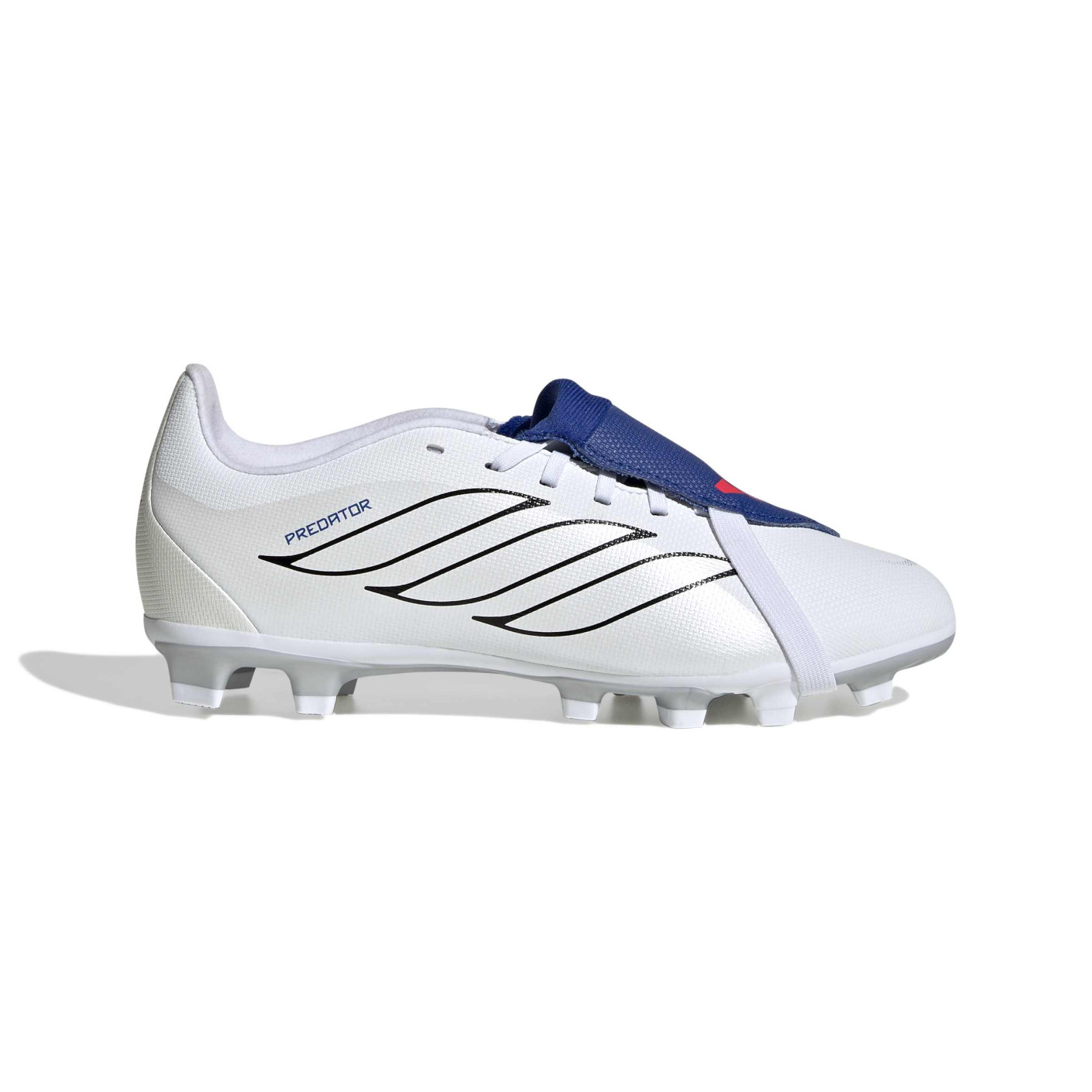 adidas Predator Club FT Gazon Naturel Artificiel Chaussures de Foot (MG) Détails Blanc Argenté Bleu Rouge