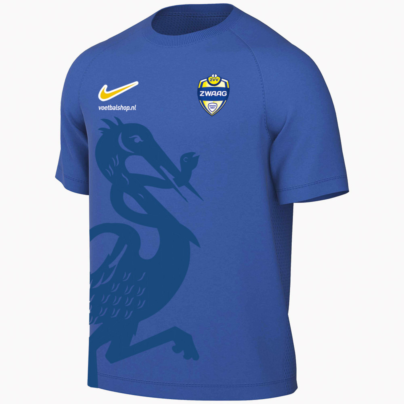 ZVV Zwaag Uitshirt Senior Blauw (blanco)