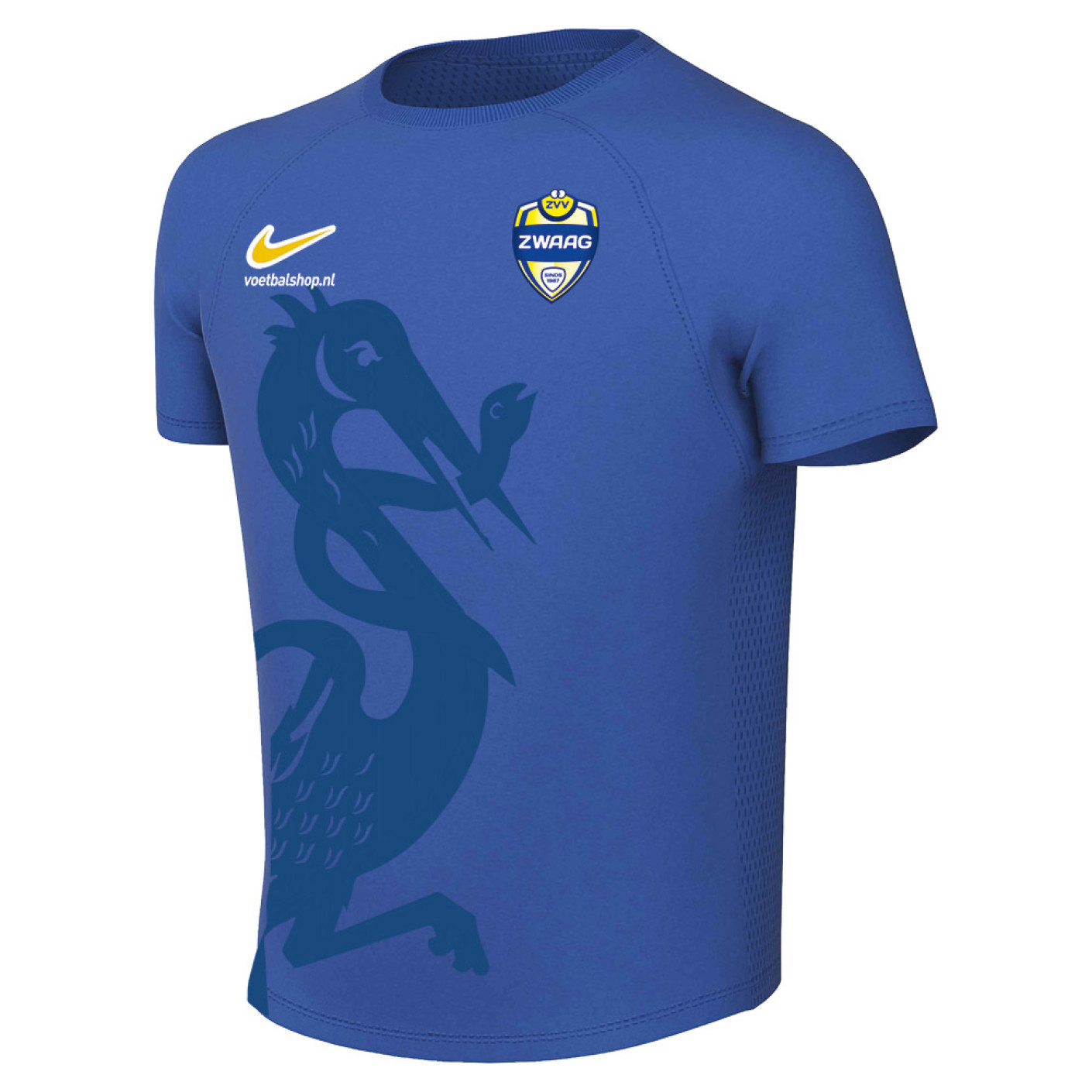 ZVV Zwaag Uitshirt Junior Blauw (blanco)