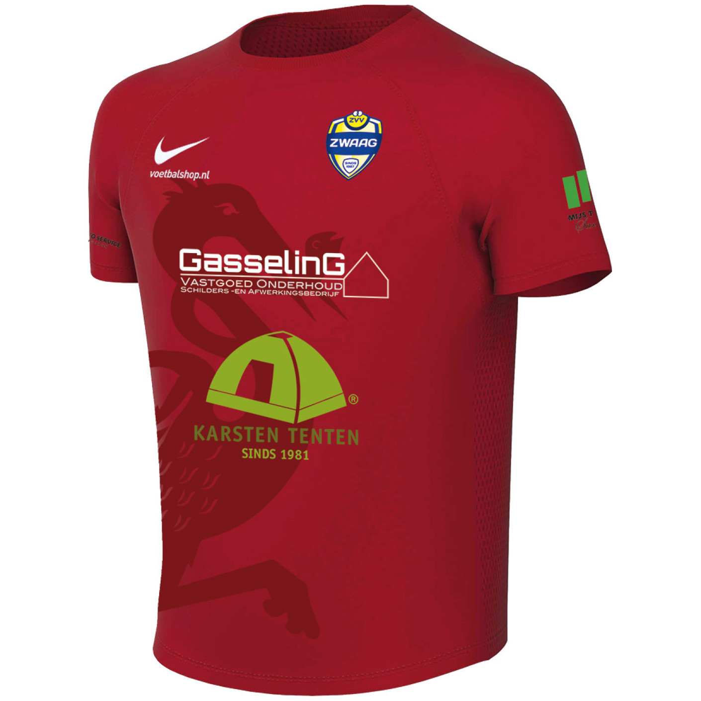 ZVV Zwaag Keepershirt Thuis Junior Rood