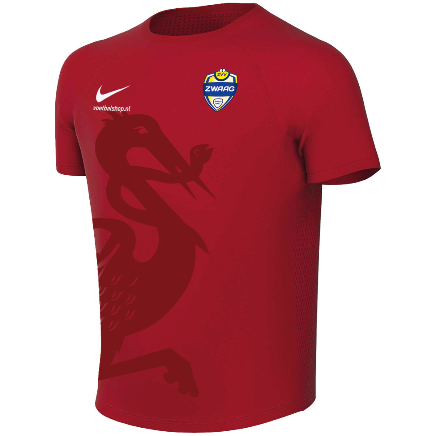 ZVV Zwaag Keepershirt Thuis Junior Rood (blanco)