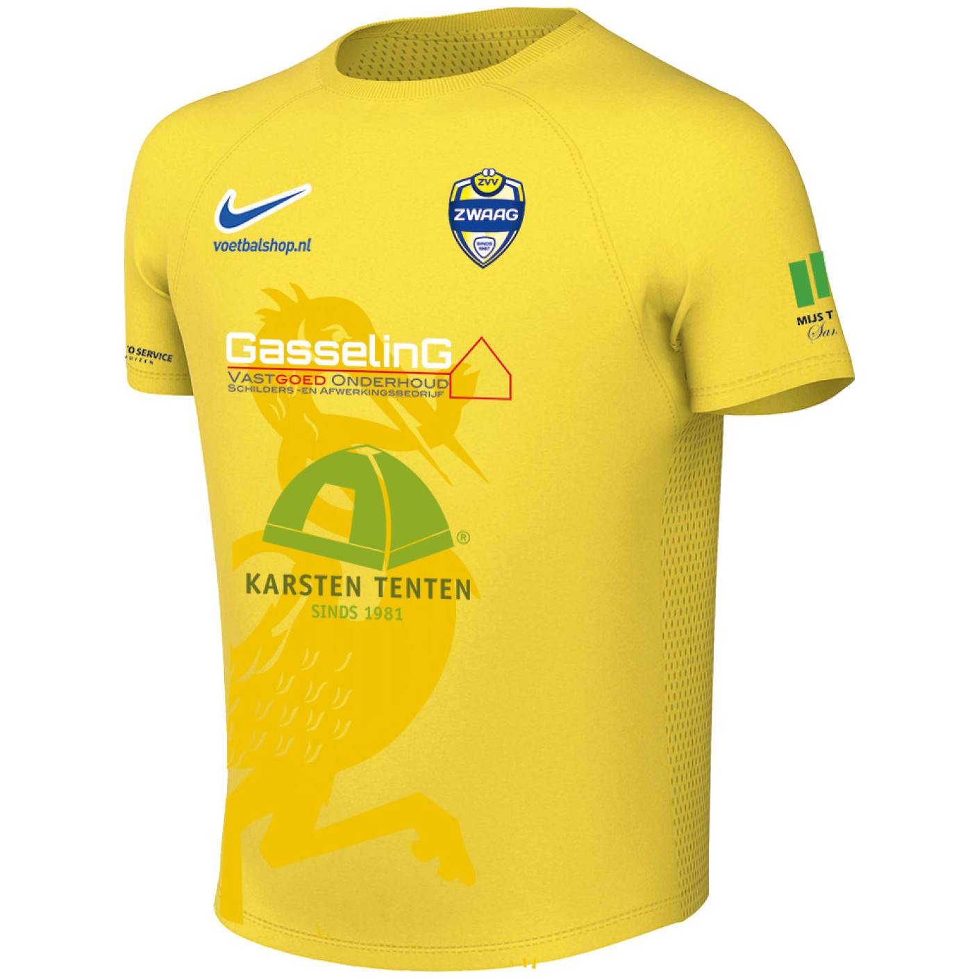 ZVV Zwaag Thuisshirt Junior Geel