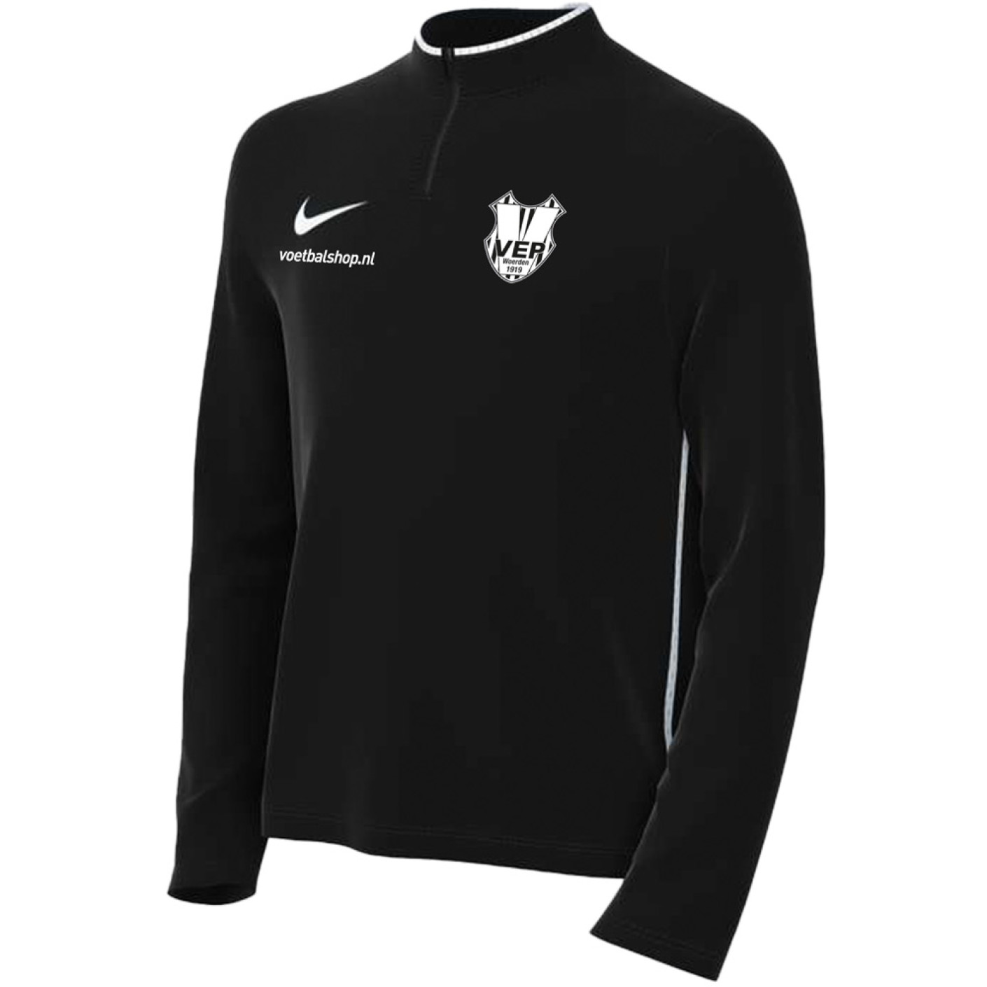 VEP Trainingstrui 1/4 Zip Junior Zwart