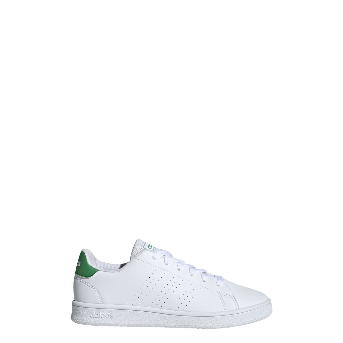 adidas Advantage Baskets Enfants Blanc Vert Blanc