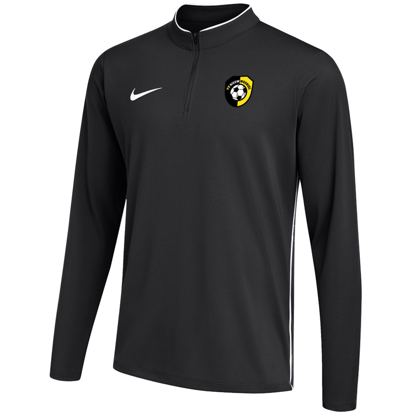 vv Nieuw Woensel Trainingstrui 1/4 Zip Senior Zwart