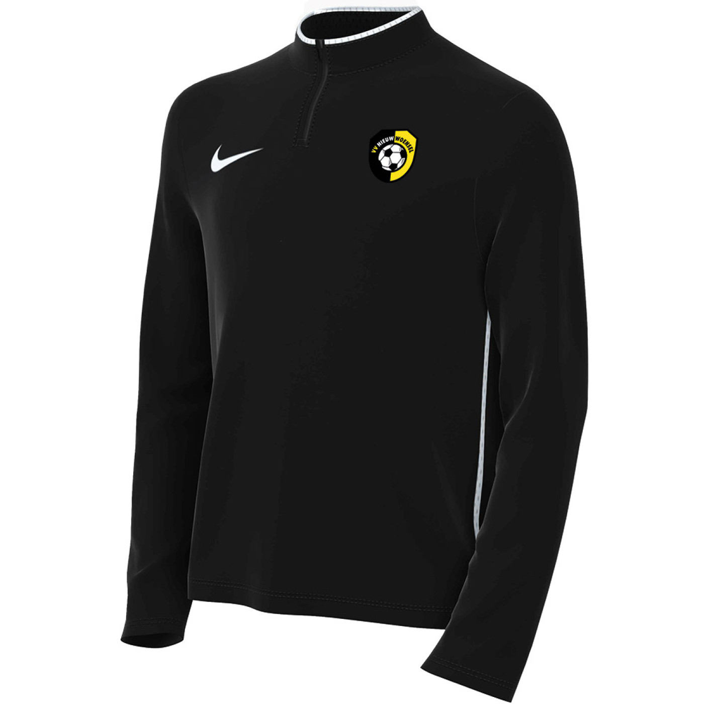vv Nieuw Woensel Trainingstrui 1/4 Zip Junior Zwart