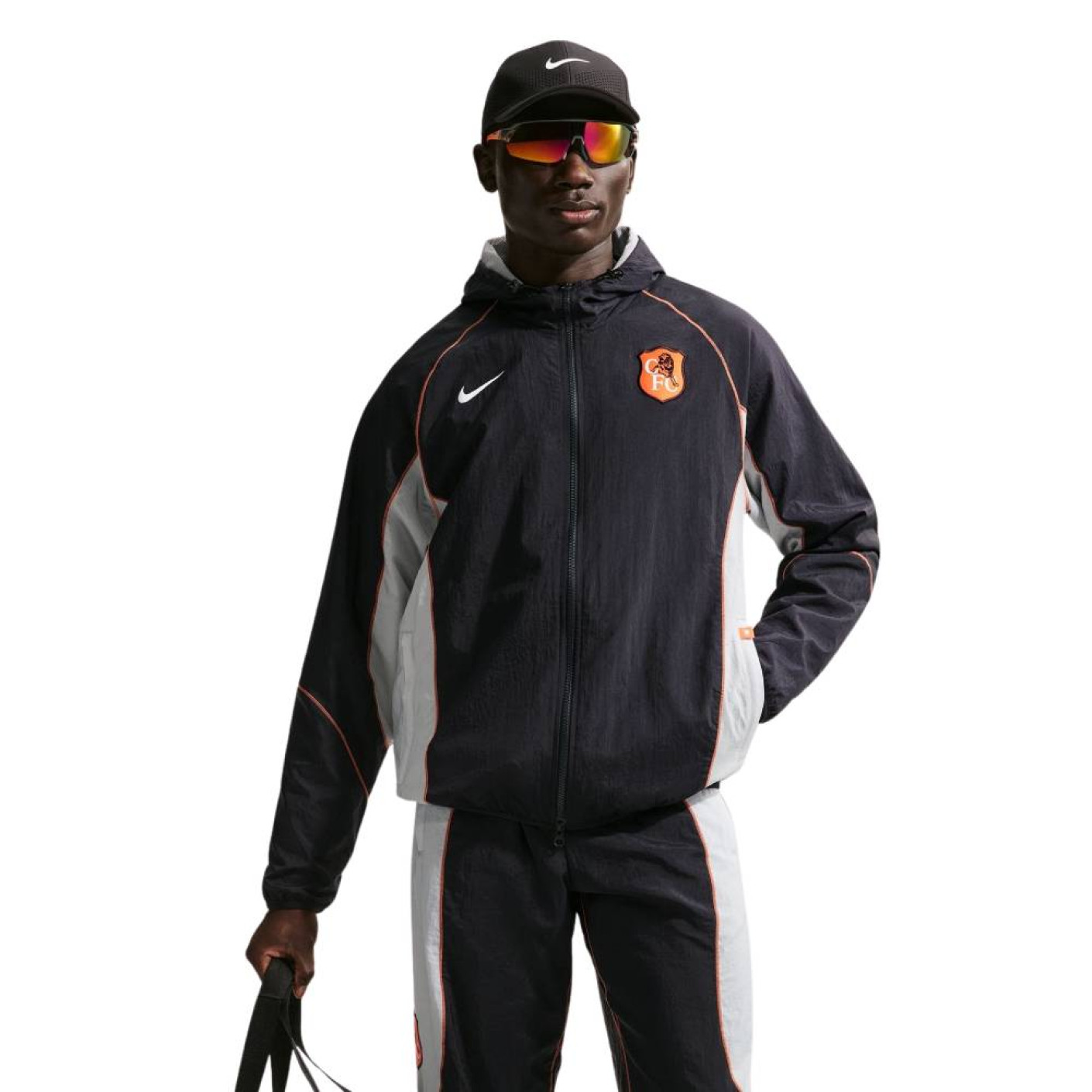Nike Chelsea Repel Strike Trainingsjack 2025-2026 Zwart Grijs Oranje