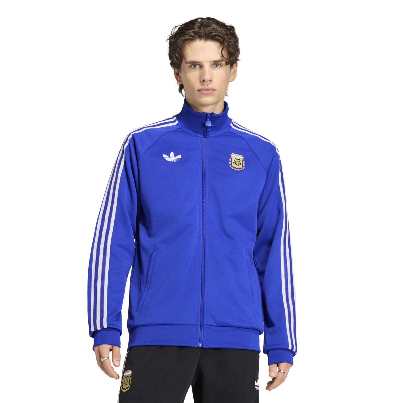 adidas Argentine Originals Veste d'Entraînement Lucid Blue Blanc Doré