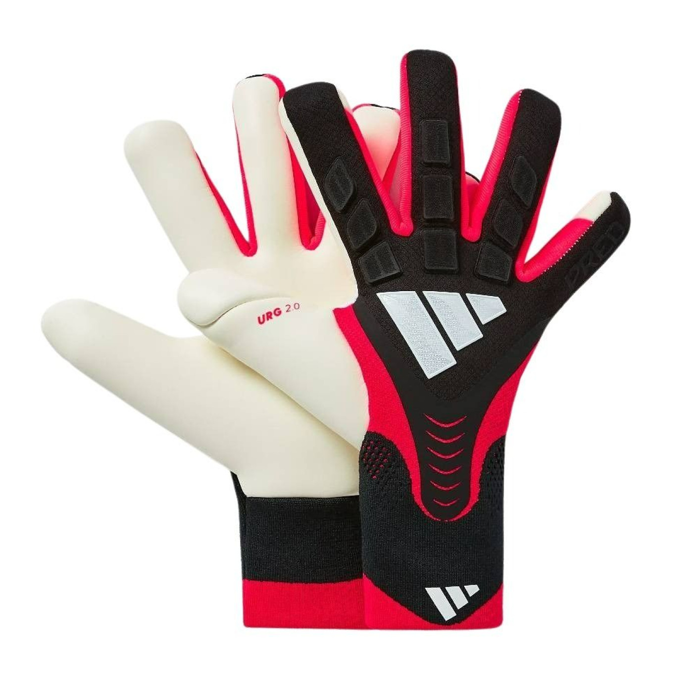 adidas Predator Pro Gants de Gardien de But Noir Blanc Rouge
